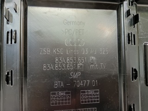 NOVO MASKA GRIL AUDI Q3 II 83A853651E S LINE 2018-