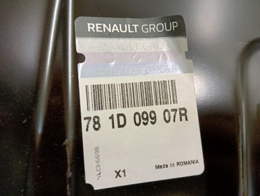 POJAČANJE VEZNI LIM ZADNJEG DESNA DACIA SANDERO III 3 20-