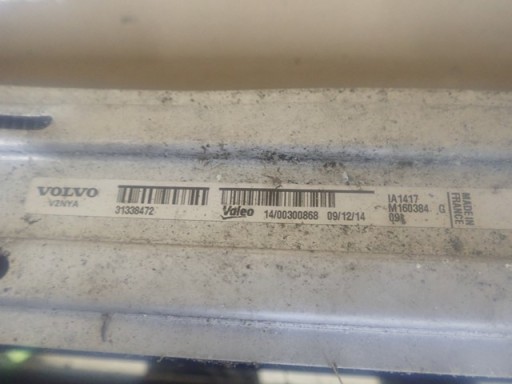 HLADNJACI KOMPLET HLADNJAK VOLVO S80 III V70 31338472