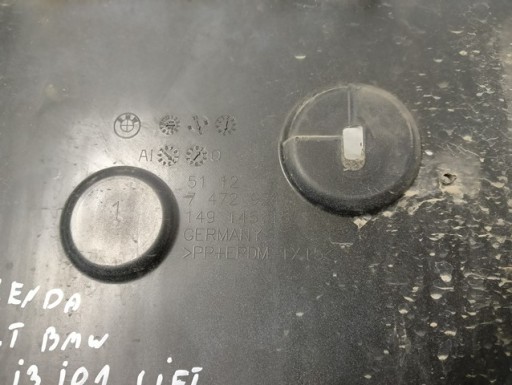 LAJSNA SPOJLER DODATAK MREŽICA BRANIKA ZADNJI BMW I3 I01 REDIZAJN LCI 17-