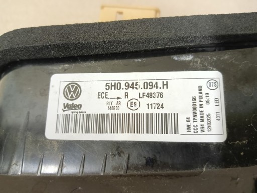 LAMPA FAR DESNA STRANA ZADNJA ZADNJI LED VW GOLF VIII 8 HATCHBACK (OBIČNI) 5H REDIZAJN 24- LAMPA FAR DESNA STRANA ZADNJA ZADNJI LED VW GOLF VIII 8 HATCHBACK (OBIČNI) 5H REDIZAJN 24-