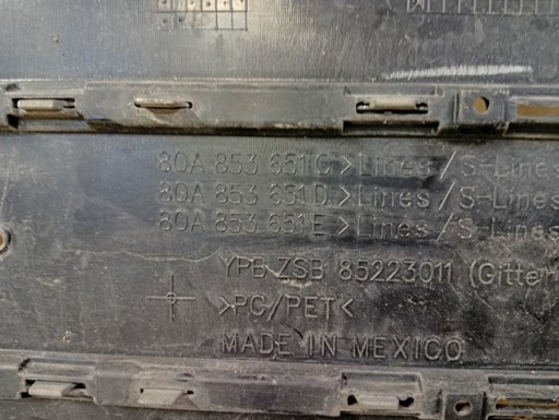 MASKA GRIL AUDI Q5 II 2 80A S-LINE 17-