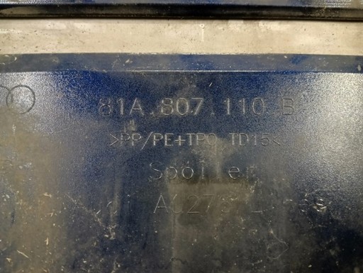 SPOJLER BRANIKA PREDNJA STRANA AUDI Q2 II 81A 16-