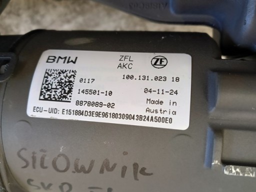 AKUTATOR HSR HIDRAULIČNI SNIMAČ ROTACIJE ZADNJA OŚI BMW V 5 G60 G61 X5 G05 X6 G06 X7 G07