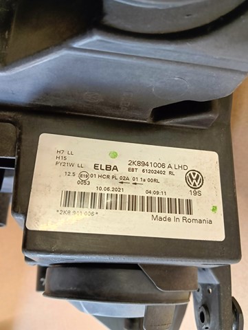 LAMPA FAR DESNA STRANA VW CADDY IV 4 2K8 20- LAMPA FAR DESNA STRANA VW CADDY IV 4 2K8 20-