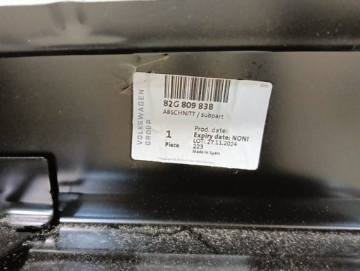 BLATOBRAN DESNA STRANA ZADNJI OPLATA  ZADNJA AUDI A1 II 82A 82G SPORTBACK
