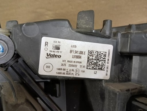 LAMPA FAR DESNA STRANA FULL LED SEAT IBIZA V 5 6F REDIZAJN 21-