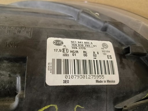 LAMPA FAR LIJEVA STRANA VW BEETLE 5C1 11-19
