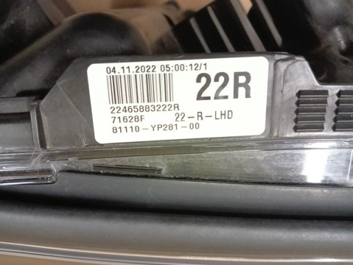 LAMPA FAR DESNA STRANA FULL LED TOYOTA CHR CH-R REDIZAJN 19-