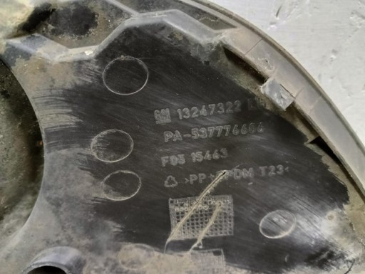 MREŽICA BRANIKA PREDNJA STRANA LIJEVA OPEL ZAFIRA B REDIZAJN 13247322 08-