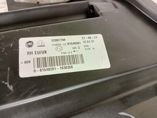 MAGLENKA DESNA STRANA PREDNJA DRL LED FIAT 500 REDIZAJN 15- MAGLENKA DESNA STRANA PREDNJA DRL LED FIAT 500 REDIZAJN 15-