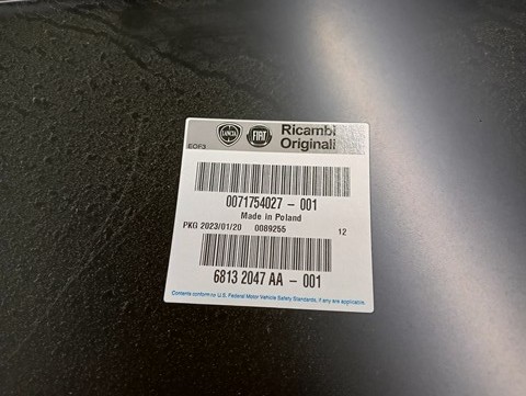 BLATOBRAN DESNA STRANA ZADNJI OPLATA  ZADNJA FIAT 500 07-