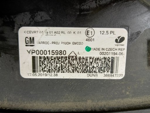 LAMPA FAR DESNA STRANA FULL LED OPEL GRANDLAND X 17-