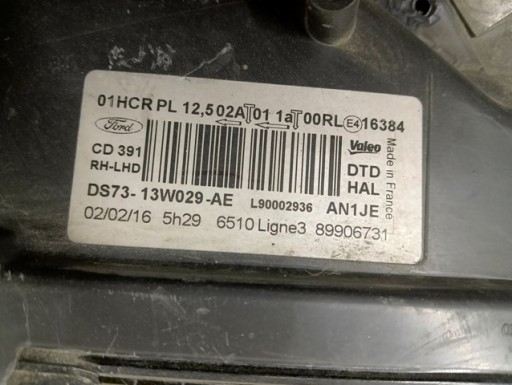LAMPA FAR DESNA STRANA FORD MONDEO MK5 14-