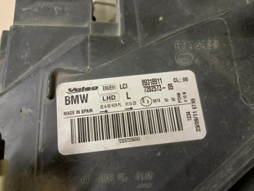LAMPA FAR LIJEVA STRANA BMW III 3 E90 E91 REDIZAJN LCI 08-