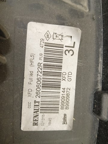 LAMPA FAR LIJEVA STRANA FULL LED RENAULT TALISMAN 15-