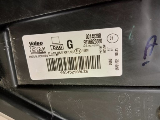 LAMPA FAR LIJEVA STRANA OPEL COMBO E 18-