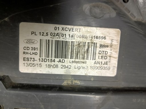 LAMPA FAR DESNA STRANA FULL LED FORD MONDEO MK5 14-