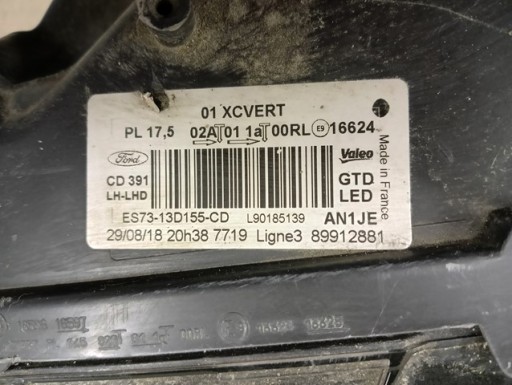 LAMPA FAR LIJEVA STRANA FULL LED FORD MONDEO MK5 REDIZAJN 19-