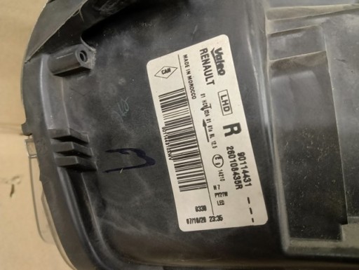 LAMPA FAR DESNA STRANA LED DACIA SANDERO II 2 LOGAN REDIZAJN 16-