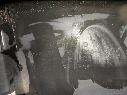 SPOJLER BRANIKA ZADNJI ZADNJA AUDI Q5 II 2 80A S-LINE 17-
