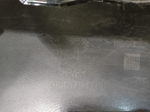 SPOJLER BRANIKA PREDNJA STRANA PEUGEOT 3008 5008 III 3 GT-LINE 23-