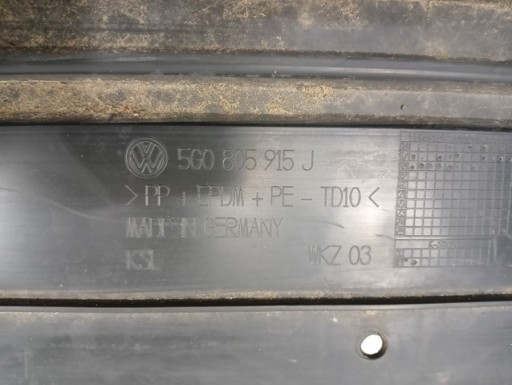 SPOJLER BRANIKA PREDNJA STRANA VW GOLF VII 7 5G REDIZAJN 17-