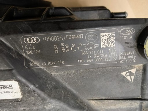 LAMPA FAR LIJEVA STRANA FULL LED AUDI Q3 III 2 83A 18-