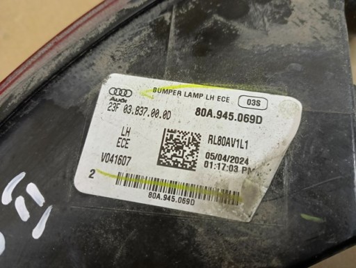 LAMPA FAR LIJEVA STRANA ZADNJA  ZADNJI W BRANIK AUDI Q5 II 2 80A 17-