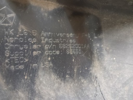 SPOJLER BRANIKA PREDNJA STRANA JEEP GRAND CHEROKEE WK2 17-