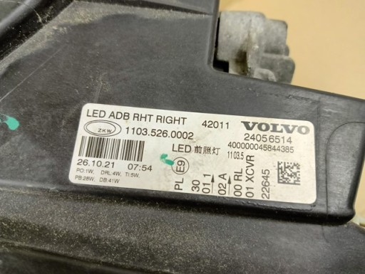 LAMPA FAR DESNA STRANA FULL LED VOLVO FH5 FH-5 21-
