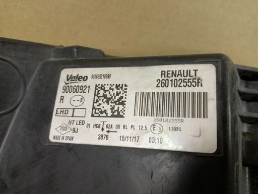 LAMPA FAR DESNA STRANA RENAULT MEGANE IV 4 16-