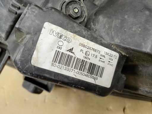 LAMPA FAR DESNA STRANA IVECO DAILY IV 4 14-