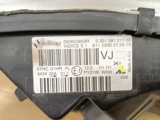 LAMPA FAR LIJEVA STRANA LEČA RENAULT CAPTUR I 1 13-