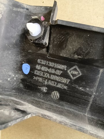 LAJSNA NA BLATOBRAN LIJEVA STRANA PREDNJA DACIA SANDERO III 3 STEPWAY 21- LAJSNA NA BLATOBRAN LIJEVA STRANA PREDNJA DACIA SANDERO III 3 STEPWAY 21-