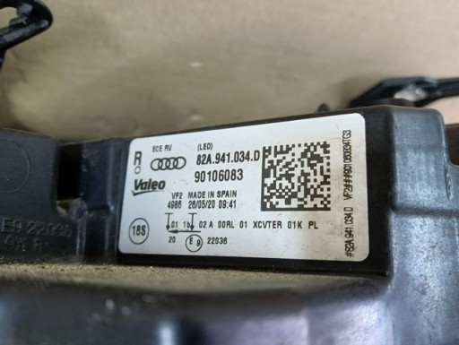 LAMPA FAR DESNA STRANA FULL LED AUDI A1 II 2 82A 18- LAMPA FAR DESNA STRANA FULL LED AUDI A1 II 2 82A 18-