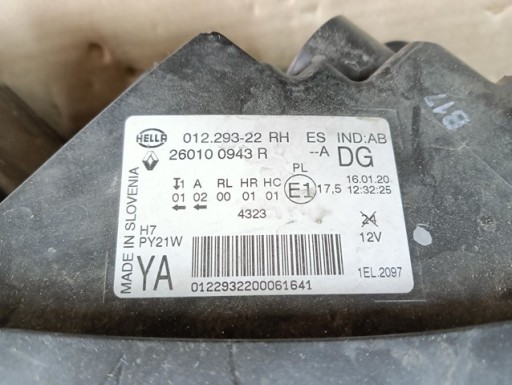 LAMPA FAR DESNA STRANA RENAULT SCENIC IV 4 16- LAMPA FAR DESNA STRANA RENAULT SCENIC IV 4 16-