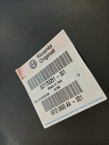 NOVI ORGINALNI BLATOBRAN LIJEVA STRANA ZADNJI OPLATA ZADNJA ALFA ROMEO MITO