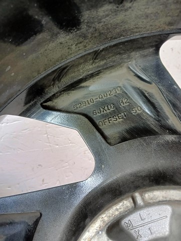 ALUMINIJSKA FELGA HYUNDAI I20 III 3 16X6J ET50 4X100 52910-Q0230 ALUMINIJSKA FELGA HYUNDAI I20 III 3 16X6J ET50 4X100 52910-Q0230