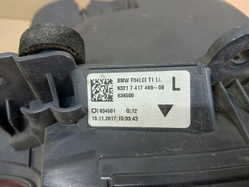LAMPA FAR LIJEVA STRANA ZADNJA  ZADNJI LED BMW III 3 F34 GT REDIZAJN LCI 16-