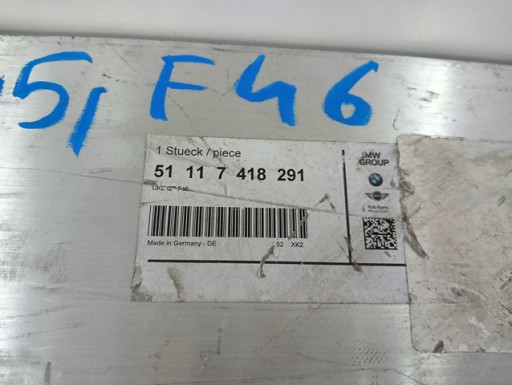 GREDA ISPOD BRANIK PREDNJA STRANA BMW II 2 F45 F46 14- GREDA ISPOD BRANIK PREDNJA STRANA BMW II 2 F45 F46 14-
