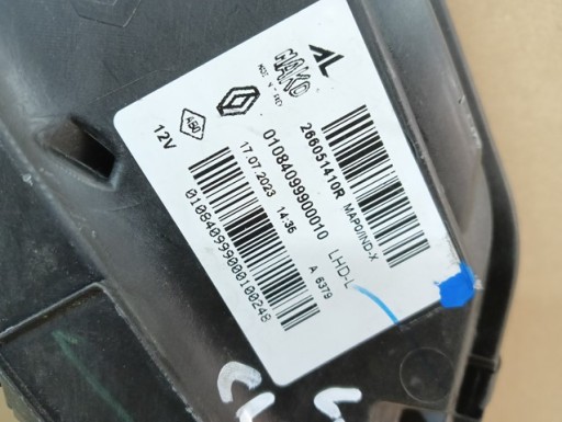 LIJEVA STRANA PREDNJA MAGLENKA DRL LED RENAULT CLIO V 5 REDIZAJN 23- LIJEVA STRANA PREDNJA MAGLENKA DRL LED RENAULT CLIO V 5 REDIZAJN 23-