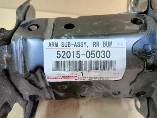 NOSAČ GREDA GREDE DESNA STRANA ZADNJI TOYOTA AURIS II 2 KARAVAN 12- NOSAČ GREDA GREDE DESNA STRANA ZADNJI TOYOTA AURIS II 2 KARAVAN 12-