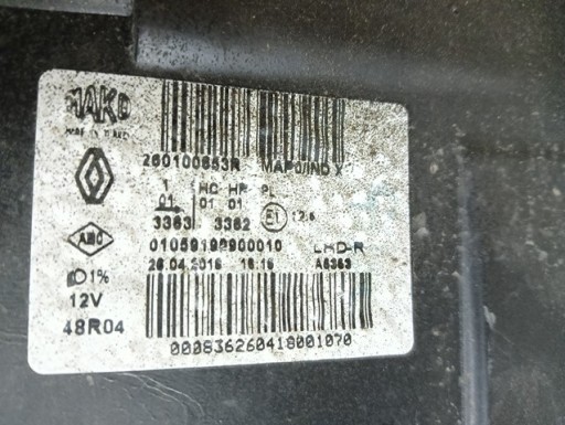 LAMPA FAR DESNA STRANA RENAULT CLIO IV 4 REDIZAJN 16- LAMPA FAR DESNA STRANA RENAULT CLIO IV 4 REDIZAJN 16-