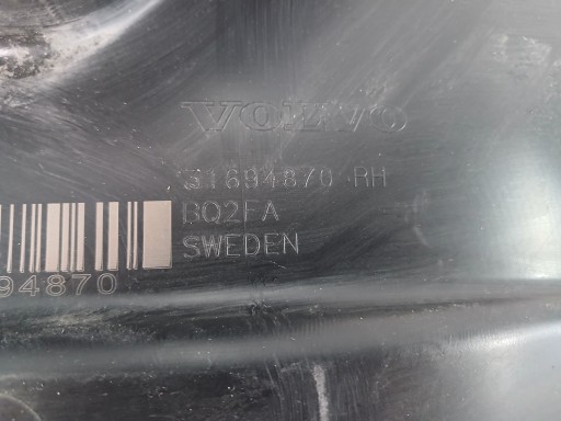 PVC BLATOBRANA DESNA STRANA PREDNJA VOLVO XC60 II 17- PVC BLATOBRANA DESNA STRANA PREDNJA VOLVO XC60 II 17-