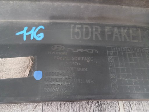 SPOJLER BRANIKA ZADNJI HYUNDAI I30 III HATCHBACK (OBIČNI) REDIZAJN 21-