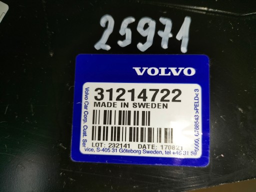 VEZNI LIM ZADNJI GORNJI VOLVO S80 07-16