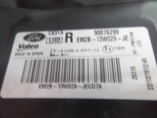 LAMPA FAR PREDNJA DESNA STRANA FORD GALAXY MK4 15-