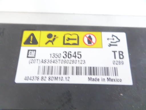 MODUL SENSOR AIRBAG OPEL INSIGNIA A 08-17 MODUL SENSOR AIRBAG OPEL INSIGNIA A 08-17