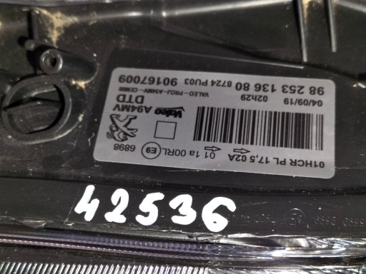 LAMPA FAR PREDNJA DESNA STRANA PEUGEOT 2008 I REDIZAJN 16-19